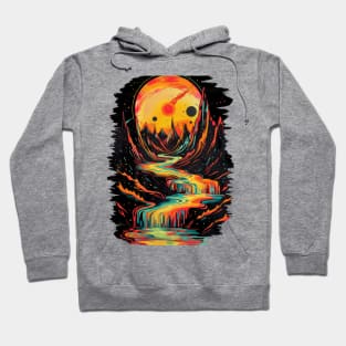 Psychedelic Melting Waves Hoodie